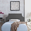 Modway Laura Twin Upholstered Fabric Headboard MOD-5390-GRY Gray