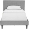 Modway Linnea Twin Bed MOD-5422-LGR Light Gray