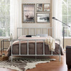 Modway Dower Queen Stainless Steel Bed MOD-5437-GRY Gray