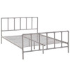 Modway Dower Queen Stainless Steel Bed MOD-5437-GRY Gray