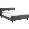 Modway Ophelia Queen Fabric Bed MOD-5465-GRY Gray