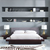 Modway Freja 3 Piece Queen Fabric Bedroom Set MOD-5492-CAP-GRY-SET Cappuccino Gray