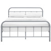 Modway Maisie Queen Stainless Steel Bed Frame MOD-5533-GRY-SET Gray
