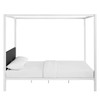 Modway Raina Queen Canopy Bed Frame MOD-5570-WHI-GRY White Gray