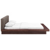 Modway Freja Queen Fabric Platform Bed MOD-5721-WAL-BRN-SET Walnut Brown