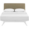 Modway Tracy Queen Bed MOD-5766-WHI-LAT White Latte