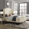 Modway Violette Queen Tufted Wingback Performance Velvet Platform Bed MOD-5804-IVO Ivory