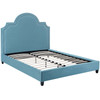 Modway Primrose Queen Performance Velvet Platform Bed MOD-5812-SEA Sea Blue