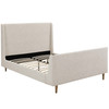 Modway Aubree Queen Upholstered Fabric Sleigh Platform Bed MOD-5824-BEI Beige