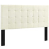 Modway Paisley Tufted King and California King Upholstered Performance Velvet Headboard MOD-5856-IVO Ivory