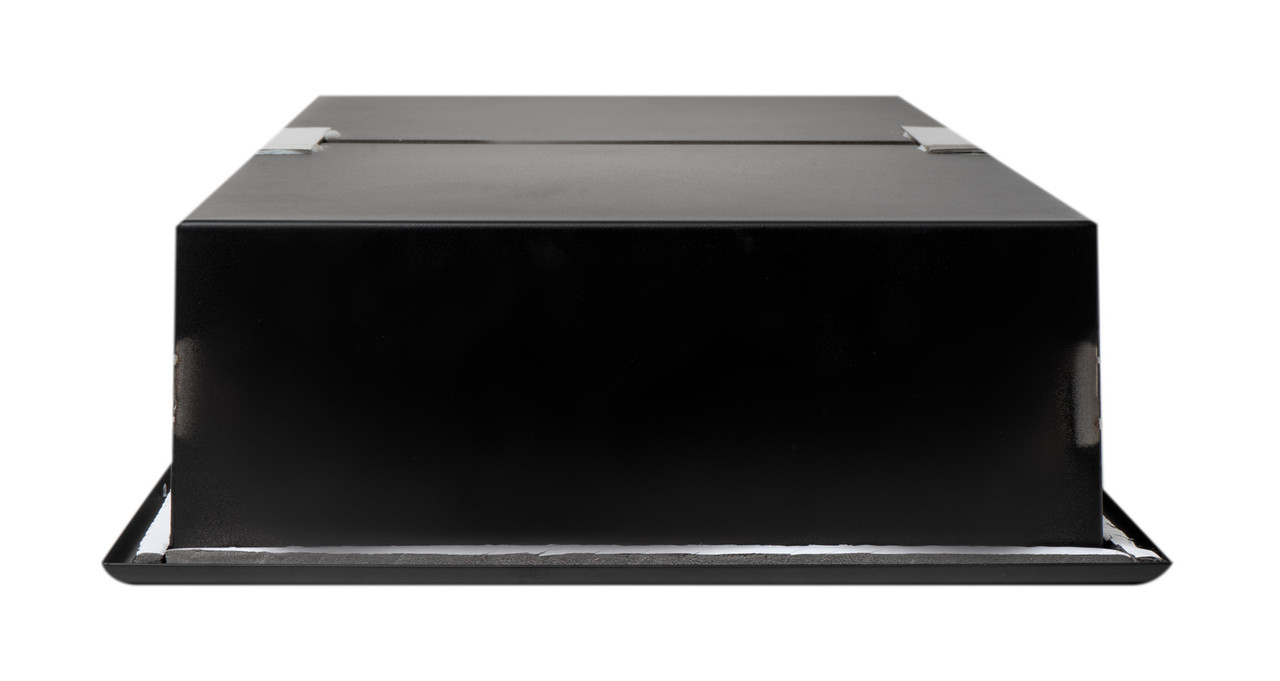 Alfi Brand ABNC1224-BLA 12 x 24 in. Stainless Steel Vertical Double Shelf Bath Shower Niche, Black Matte