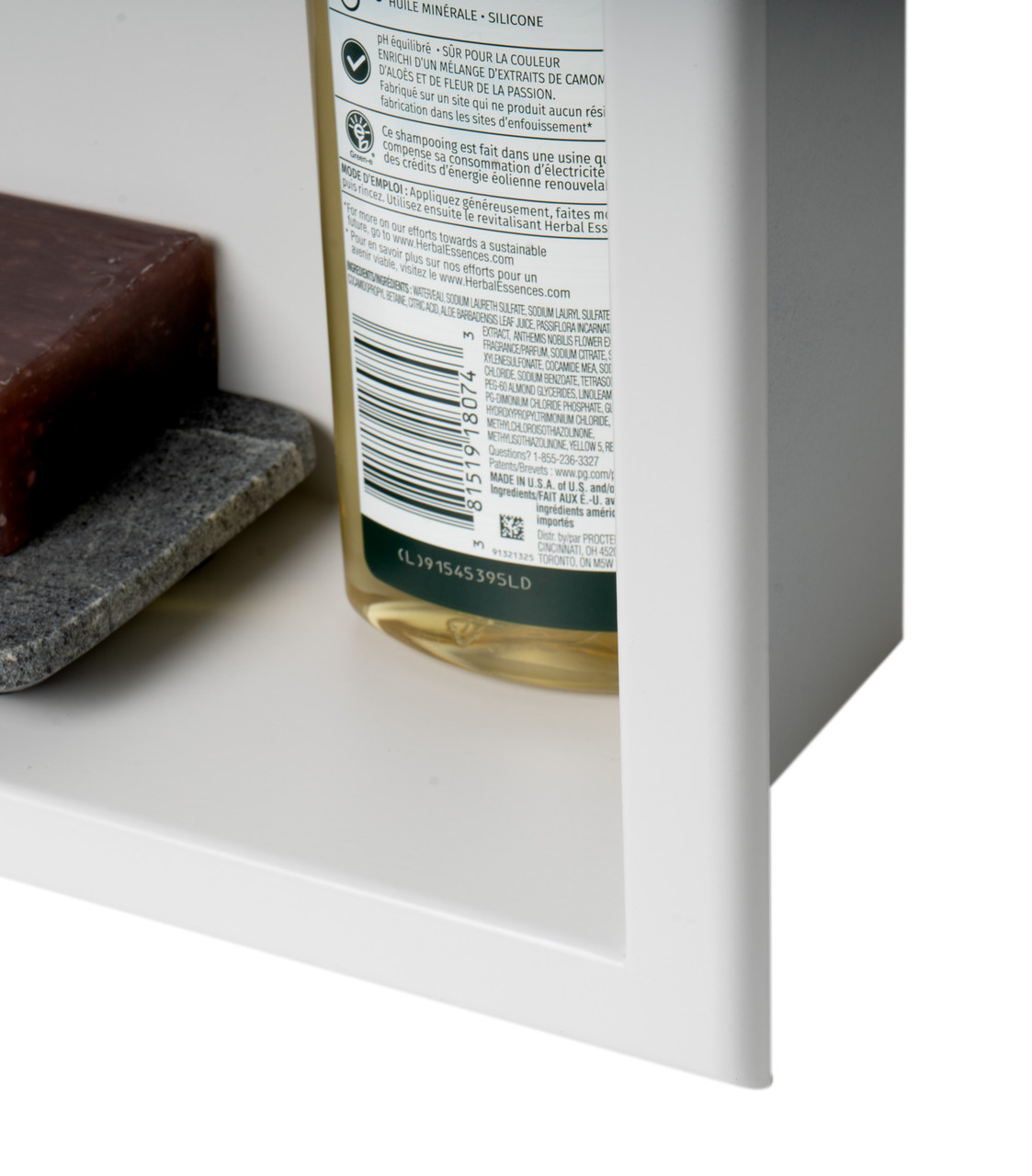 ALFI brand ABN1616 16 x 16 Square Single Shelf Bath Shower Niche