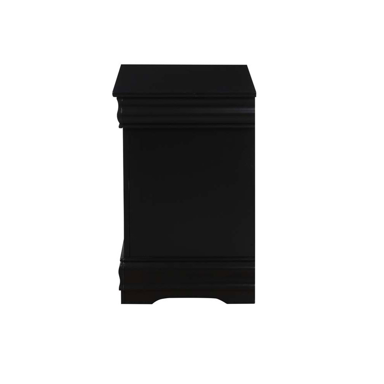 Acme 19503 Louis Philippe III Nightstand, Black