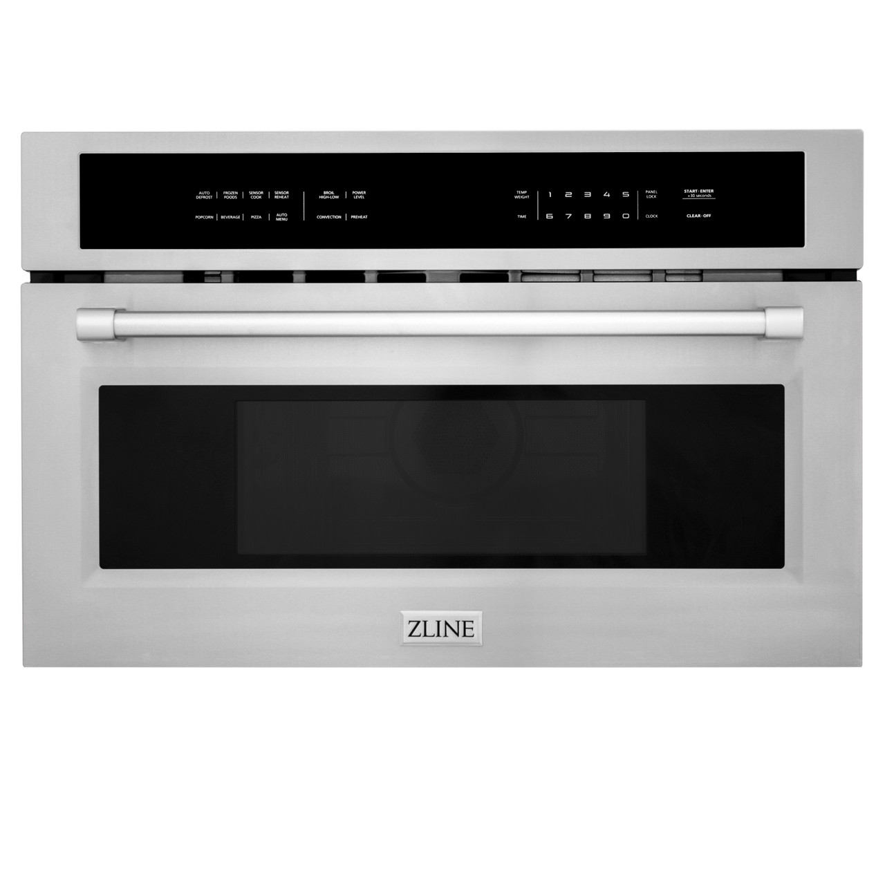 ZLINE Over The Range Microwave Oven In Black Stainless Steel With  Traditional Handle (MWO-OTR-H-30-BS)