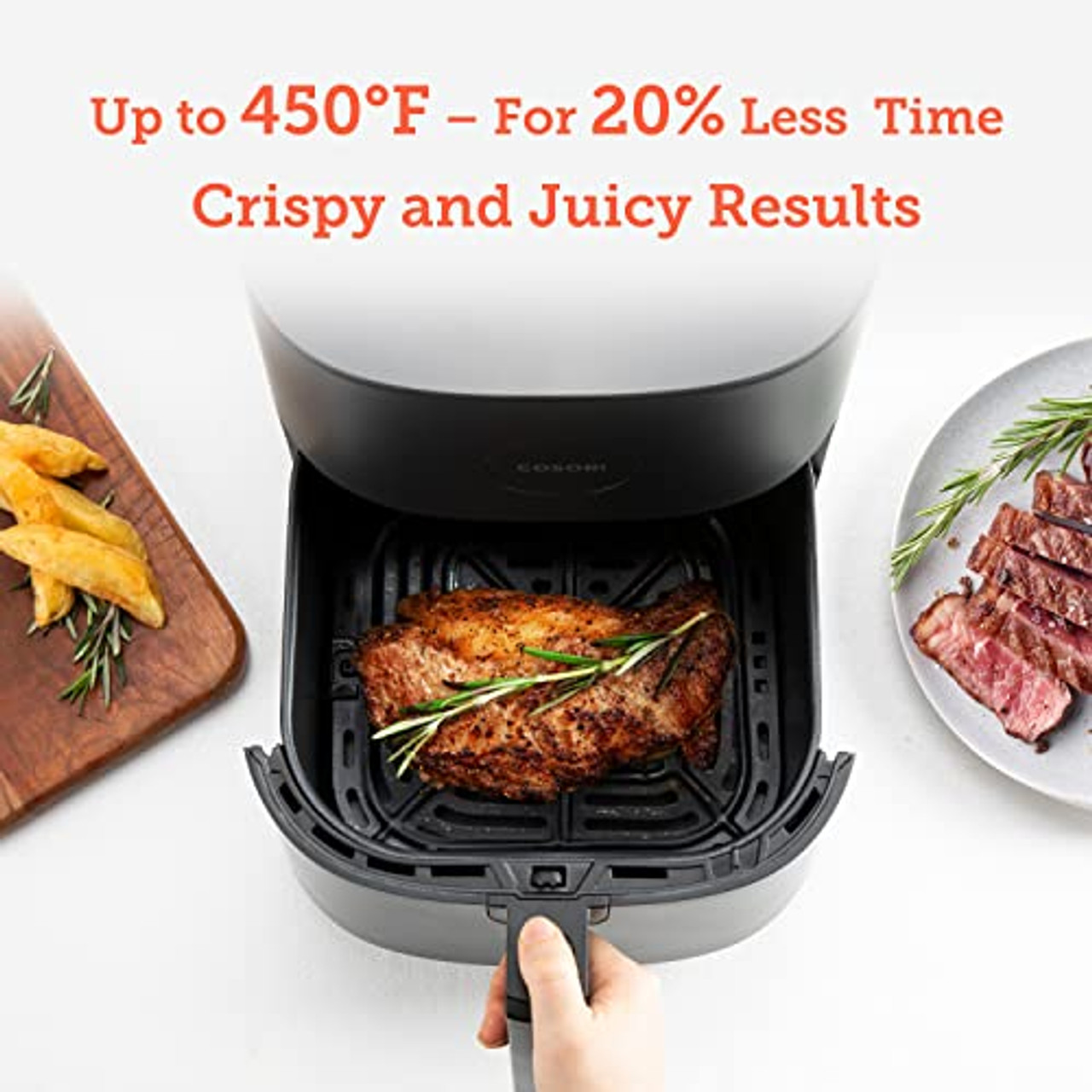 COSORI Air Fryer, 5 Quart Compact Oilless Oven, 30 Recipes, Dark