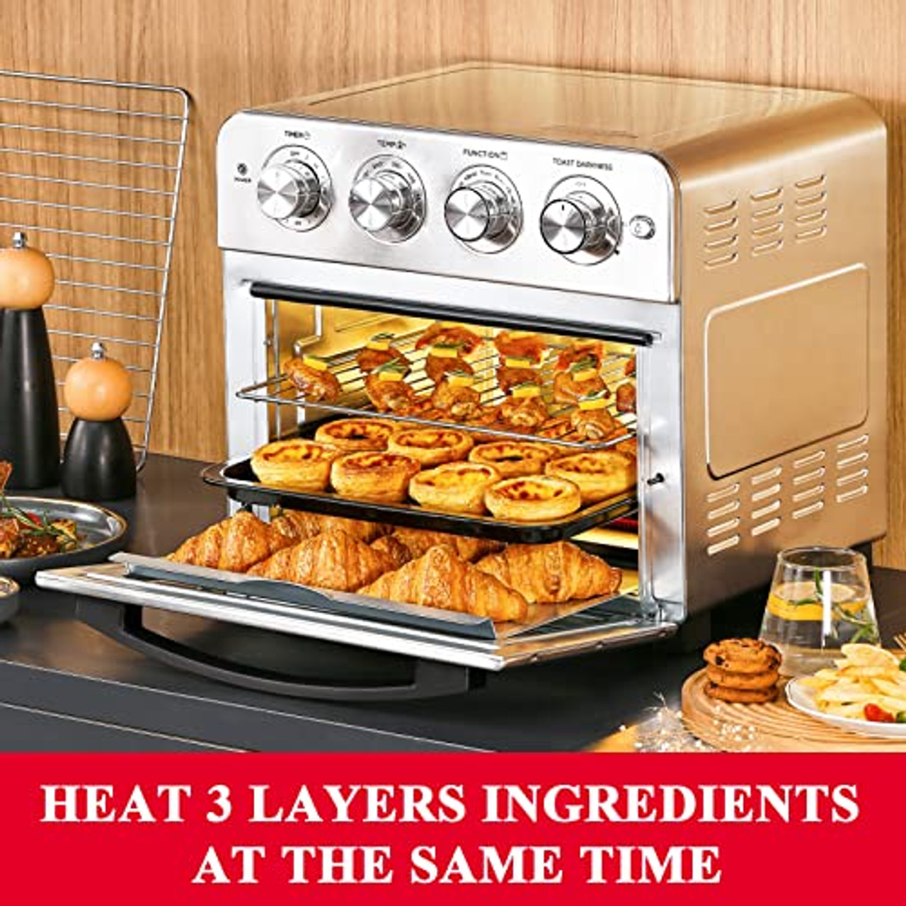 Geek Chef Air Fryer Oven 10 Quart, Oil-less Air Fryer Toaster Oven
