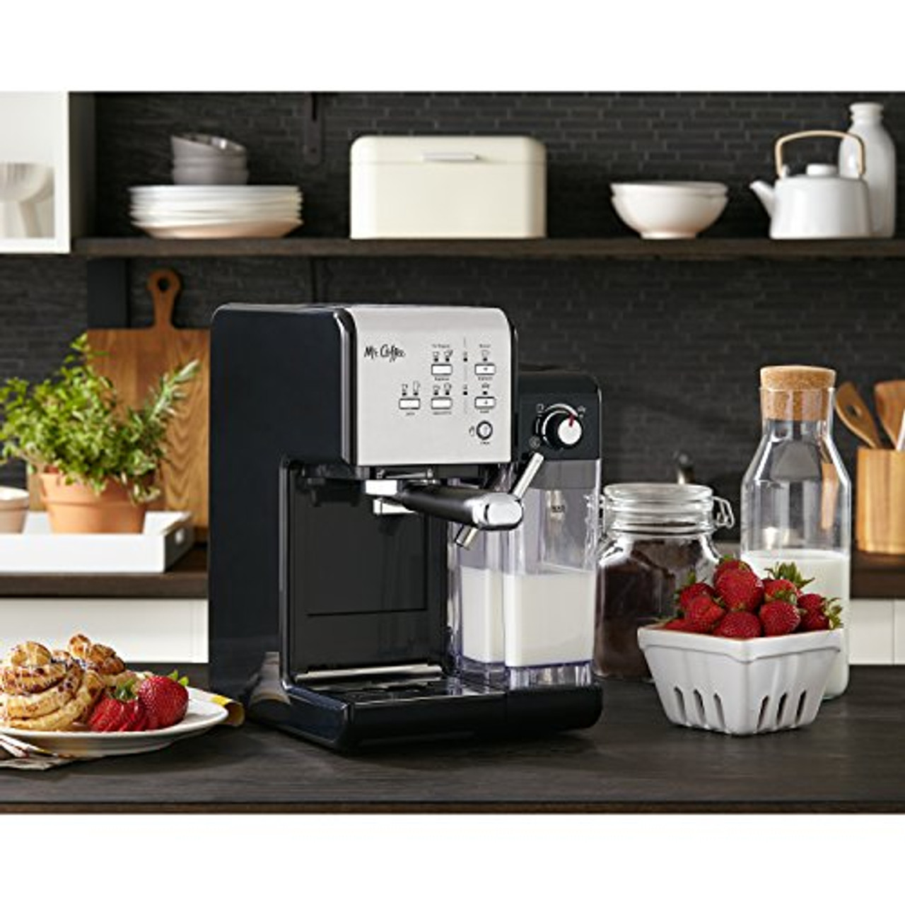 Mr. Coffee Programmable Espresso, Cappuccino, Coffee Maker With