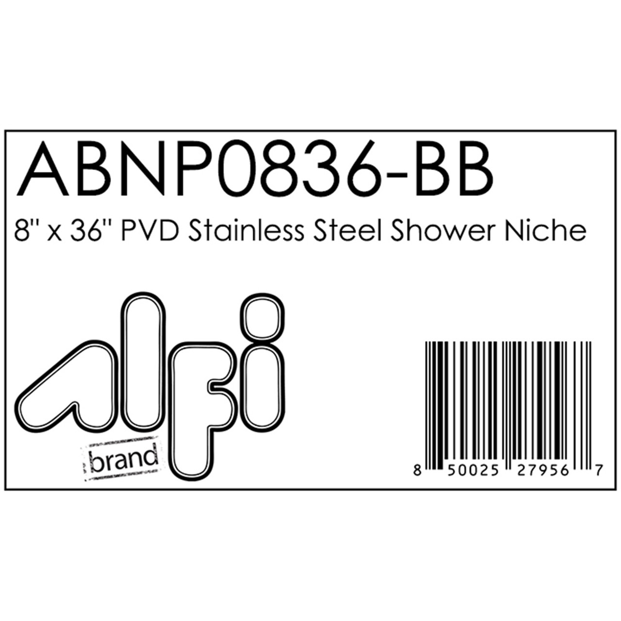 ALFI ALFI brand 8 x 36 Polished Stainless Steel Vertical Triple