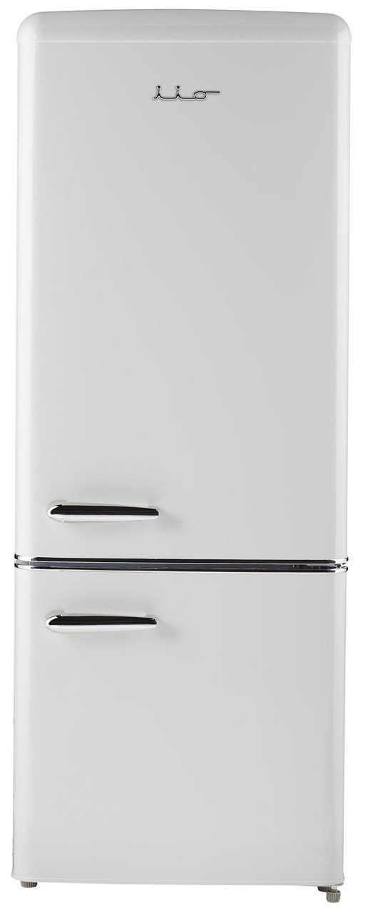 iio 7 Cu. Ft. Retro Refrigerator with Bottom Freezer in Frost White