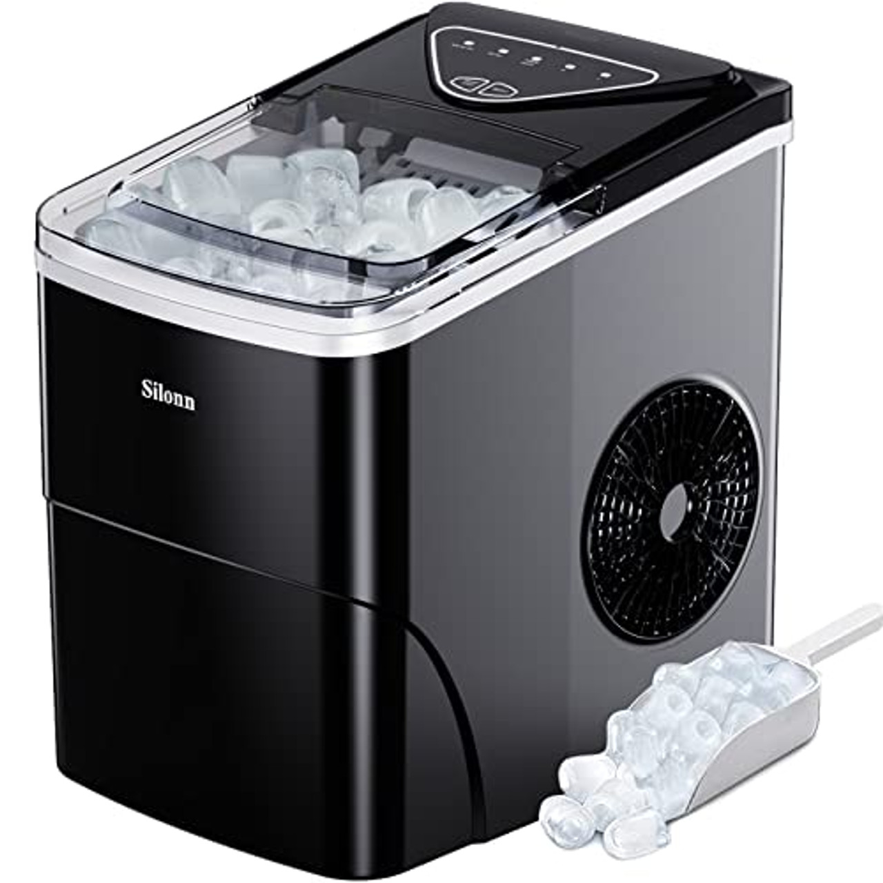 Ice Makers Countertop, Self-Cleaning Function, Portable Electric Ice Cube  Maker Machine, 9 Pebble Ice Ready in 6 Mins