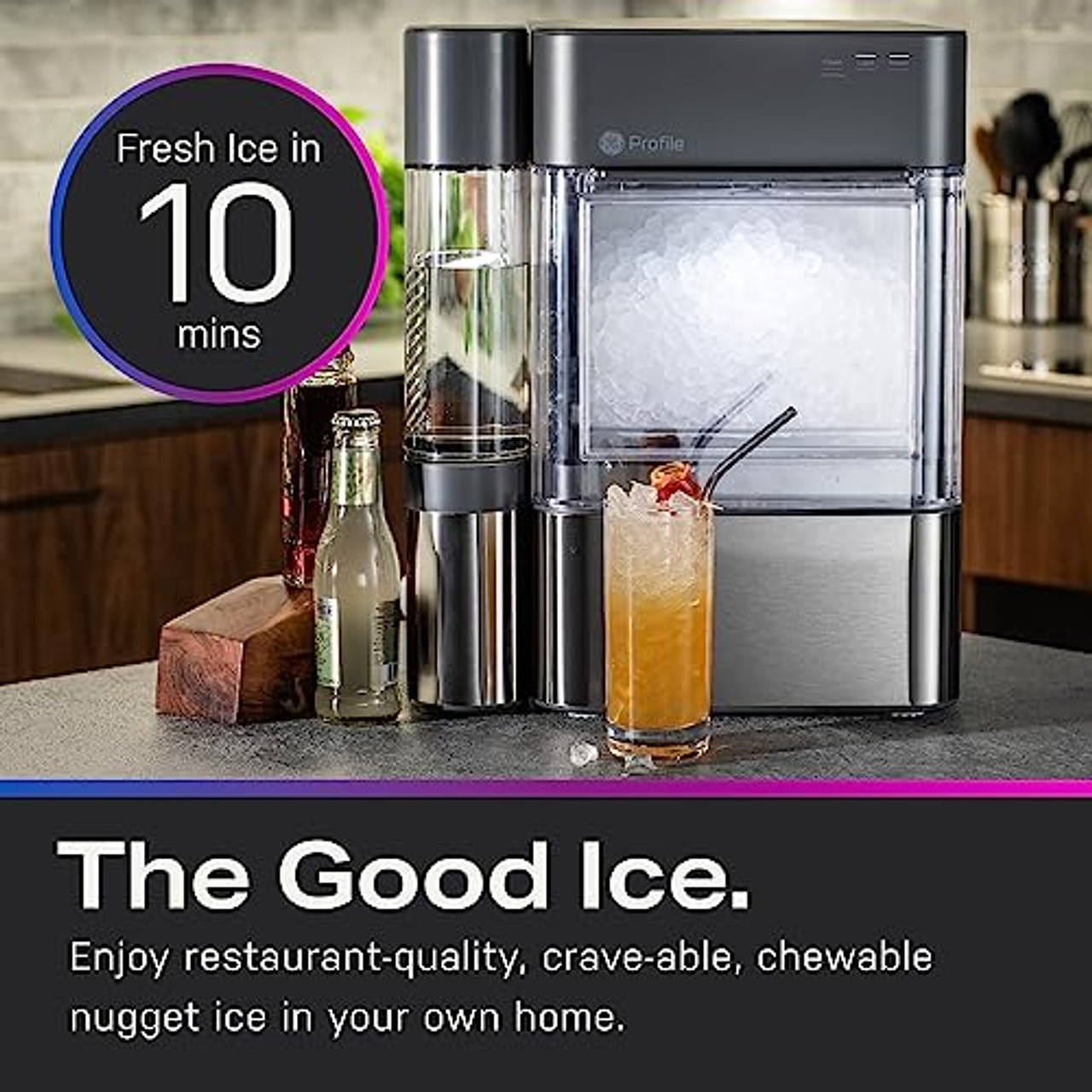 GE Profile Opal 2.0 Stainless Steel Nugget Ice Maker