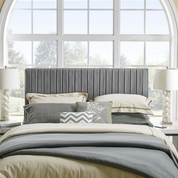 Modway Keira King/California King Performance Velvet Headboard MOD-6097-GRY Gray