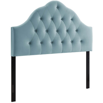 Modway Sovereign King Diamond Tufted Performance Velvet Headboard MOD-6125-LBU Light Blue