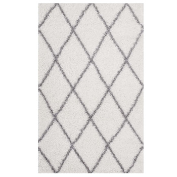 Modway Toryn Diamond Lattice 5x8 Shag Area Rug R-1144C-58