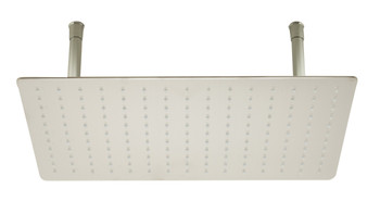 ALFI brand RAIN2012-BSS 20" Rectangular Brushed Solid Stainless Steel Ultra Thin Rain Shower Head