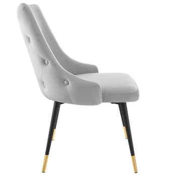 Modway Adorn Tufted Performance Velvet Dining Side Chair EEI-3907-LGR