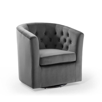 Modway Prospect Tufted Performance Velvet Swivel Armchair EEI-4138-CHA