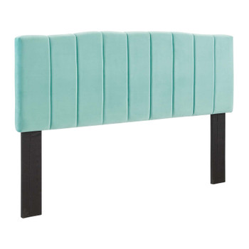 Modway Camilla Channel Tufted Twin Performance Velvet Headboard MOD-6181-MIN In Mint Green