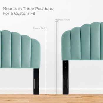 Modway Veronique Full/Queen Performance Velvet Headboard MOD-6207-MIN In Mint Green