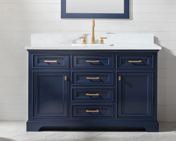 Design Element Milano 54" Single Sink Vanity in Blue ML-54-BLU