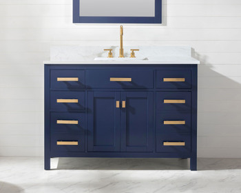 Design Element Valentino 48" Single Sink Vanity in Blue V01-48-BLU