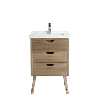Design Element Fredric 24" Single Sink Vanity in Natural DEC4010-A-1