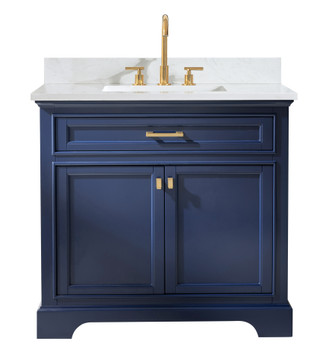 Design Element Milano 36" Single Vanity in Blue ML-36-BLU