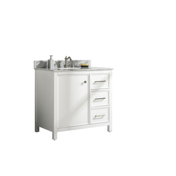 Legion Furniture 36" White Finish Sink Vanity Cabinet WLF2136-W