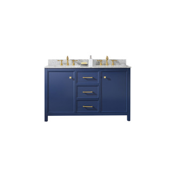 Legion Furniture 54" Blue Finish Double Sink Vanity Cabinet WLF2154-B