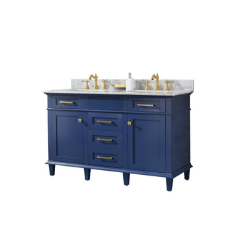 Legion Furniture 54" Blue Finish Double Sink Vanity Cabinet WLF2254-B