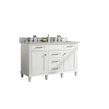 Legion Furniture 54" White Finish Double Sink Vanity Cabinet WLF2254-W