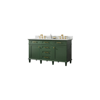 Legion Furniture 60" Vogue Green Finish Double Sink Vanity WLF2260D-VG