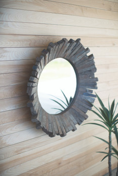 RECYCLED WOOD MIRROR