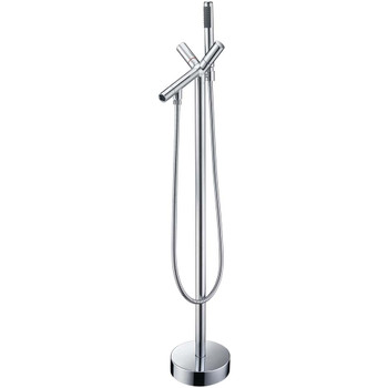 ANZZI Havasu 2-Handle Claw Foot Tub Faucet with Hand Shower in Polished Chrome