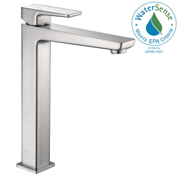 ANZZI Valor Single Hole Single-Handle Bathroom Faucet in Brushed Nickel