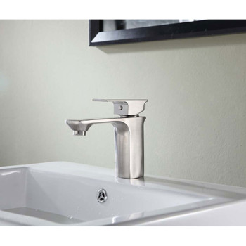 ANZZI Promenade Single Hole Single Handle Bathroom Faucet in Brushed Nickel