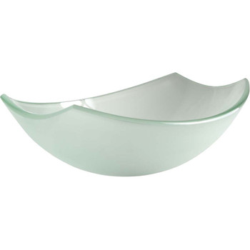 ANZZI Pendant Series Deco-Glass Vessel Sink in Lustrous Frosted