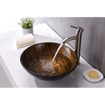 ANZZI Nile Series Vessel Sink in Shifting Earth