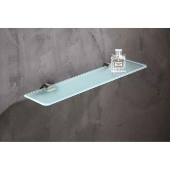 ANZZI Essence Series Glass Shelf in Brushed Nickel - AC-AZ050BN