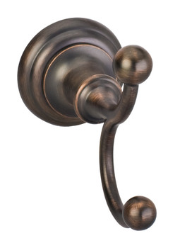 Elements Fairview Brushed Oil Rubbed Bronze Double Robe Hook - Retail Packaged BHE5-02DBAC-R